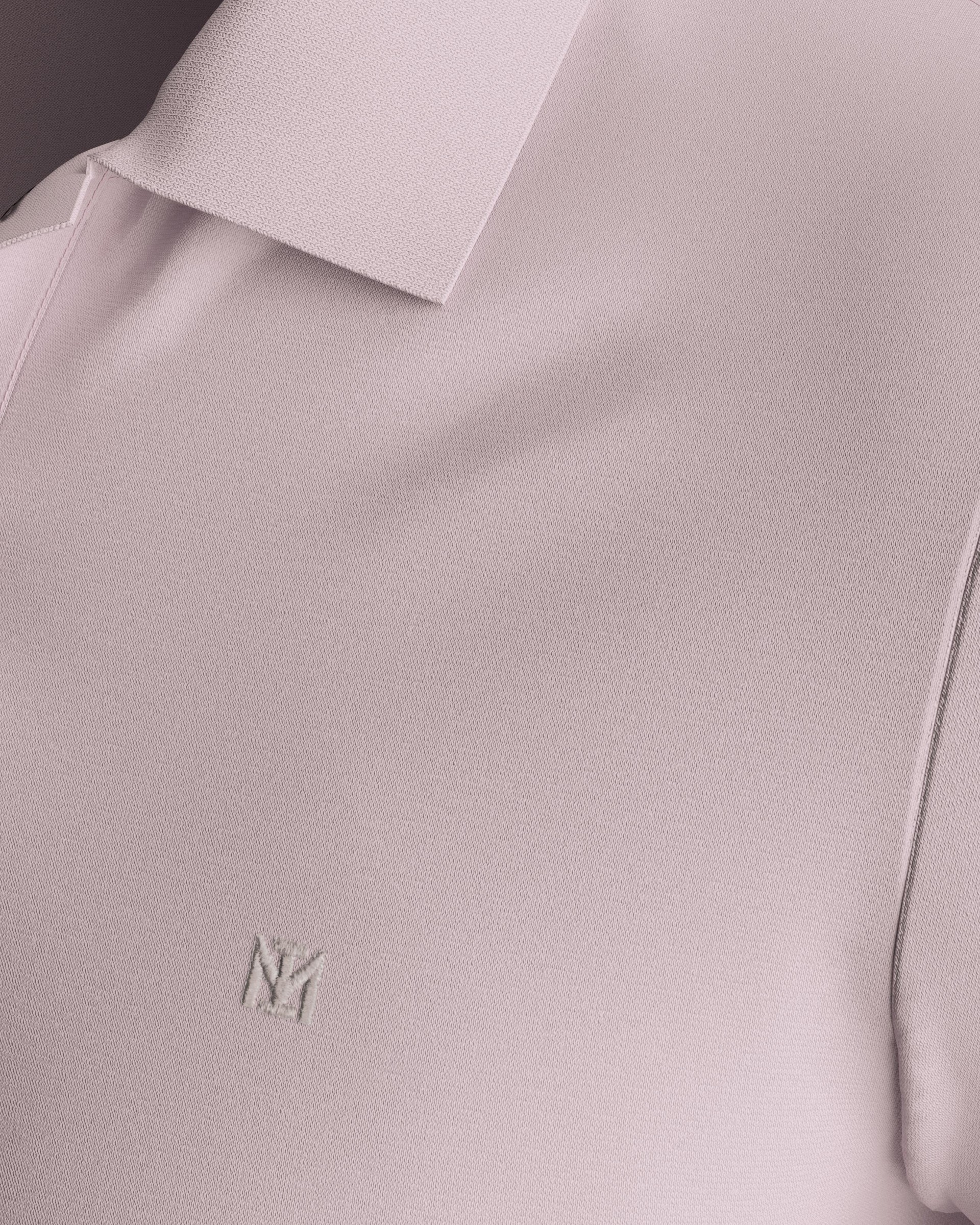 Ensfarvet Polo i Bomuld