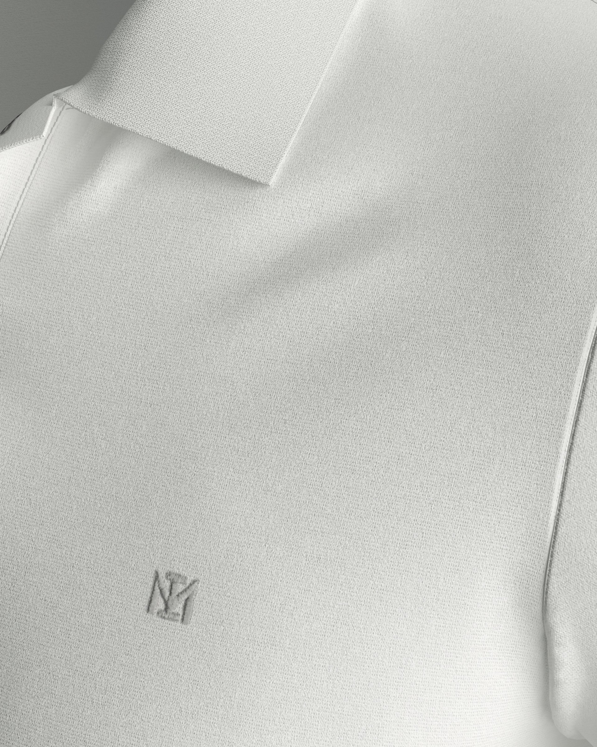 Ensfarvet Polo i Bomuld