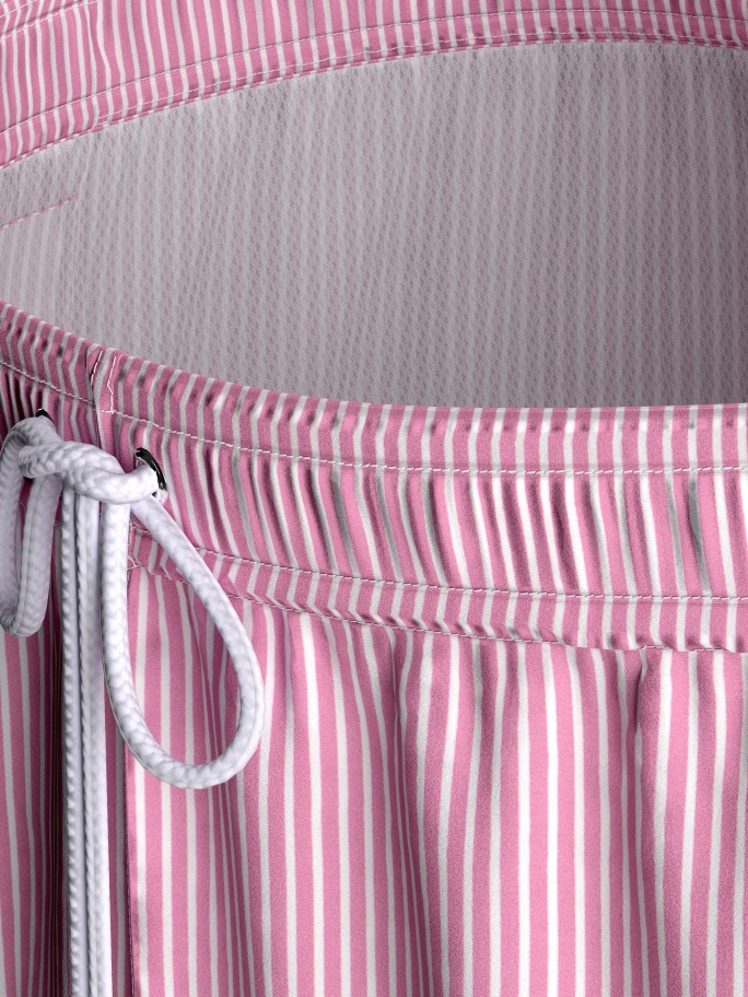 Striped swim short