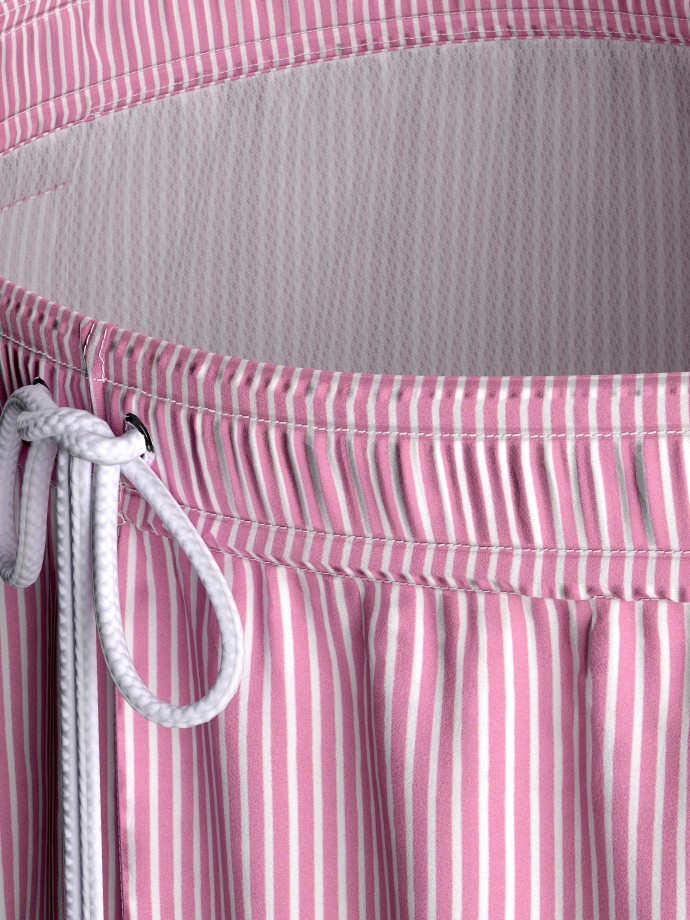 Striped swim short