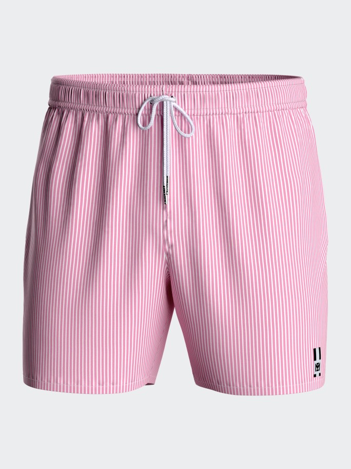 Striped swim short