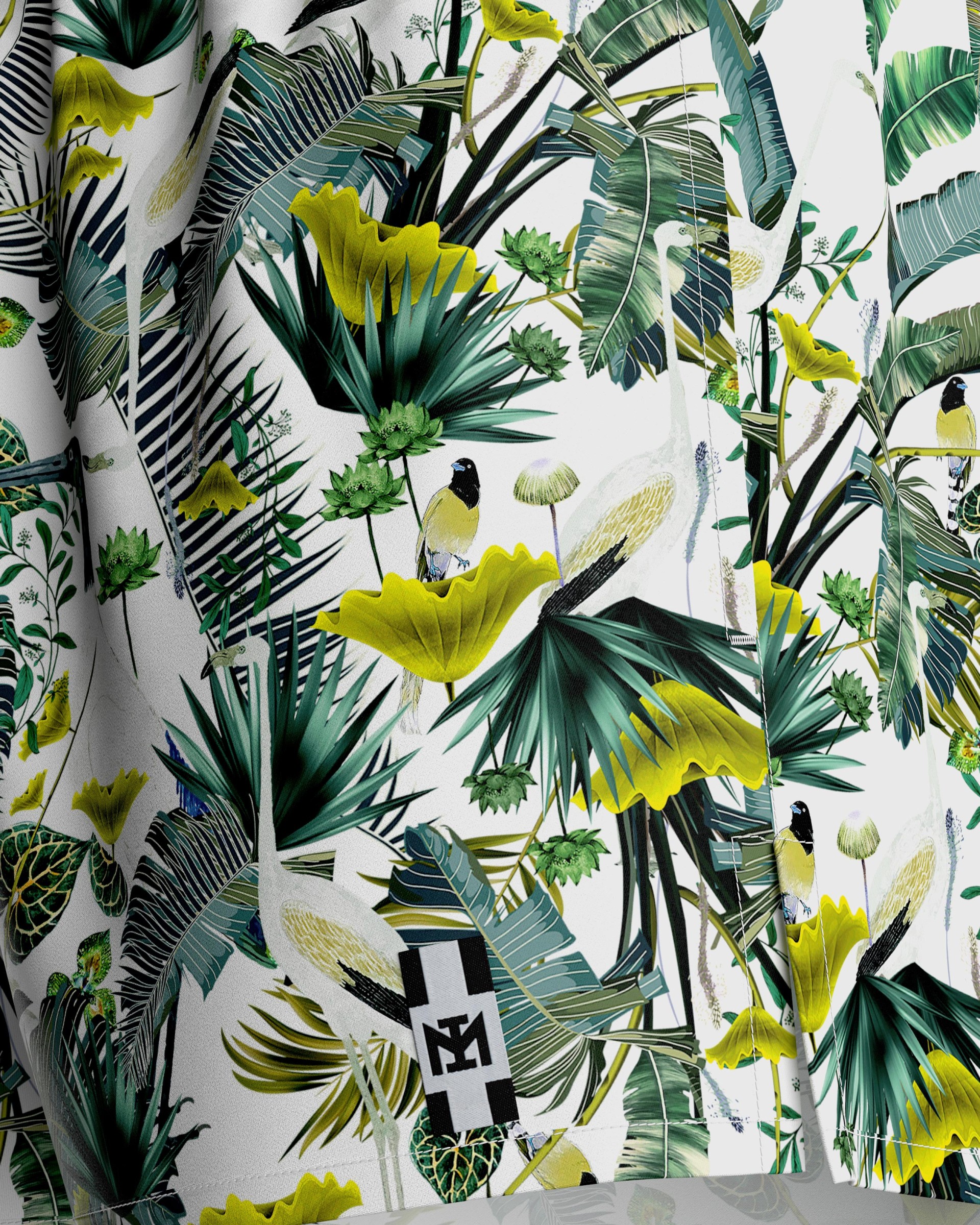 Bañador Short Corto con estampado tropical