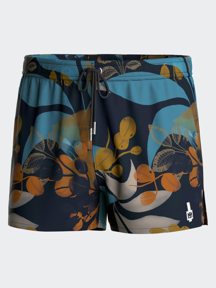 Short tropical printed swim short Short tropical printed swim short
