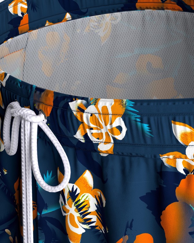 Badeshorts mit Blumenprint