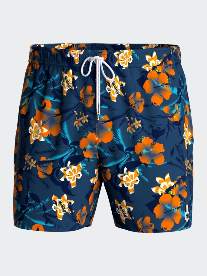 Badeshorts mit Blumenprint