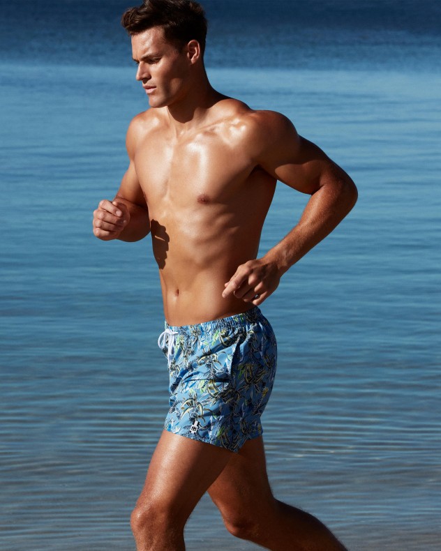 Floral printed swim short