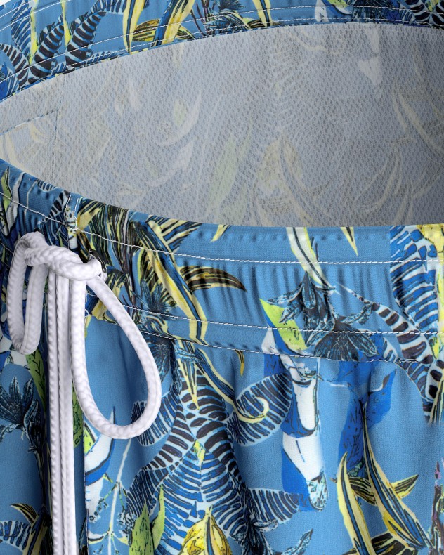 Floral printed swim short