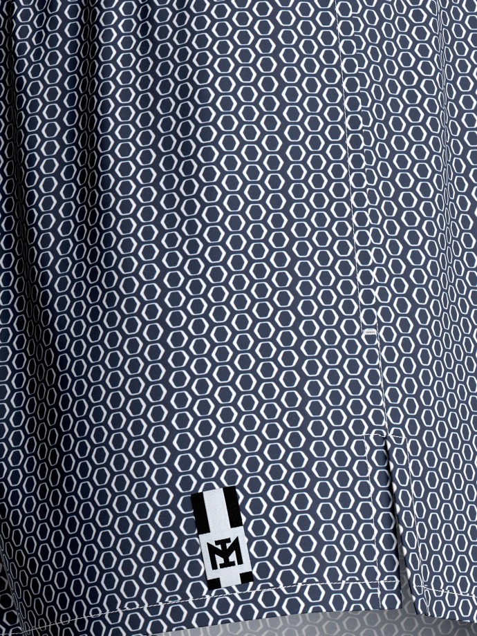 Badeshorts mit geometrischem Print