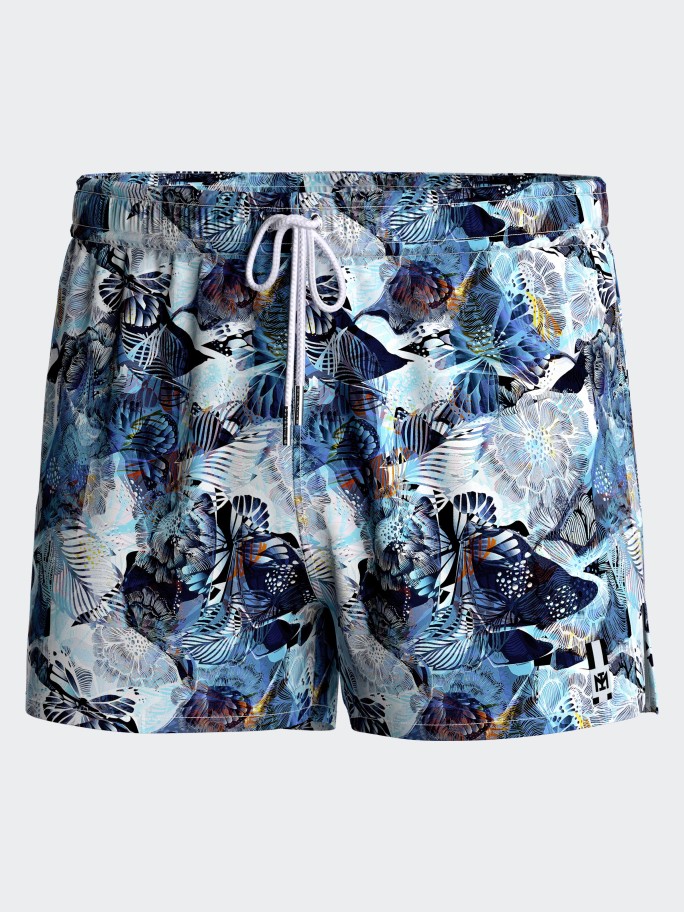 Short tropical printed swim short