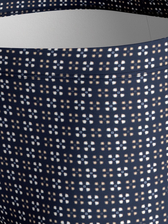 Geometric printed swim boxer