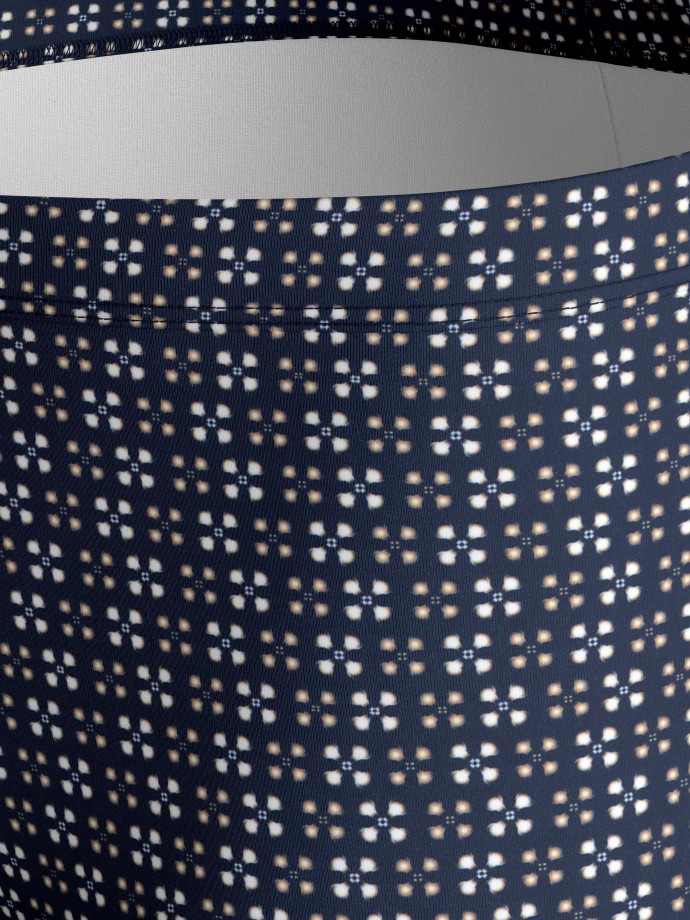 Geometric printed swim boxer