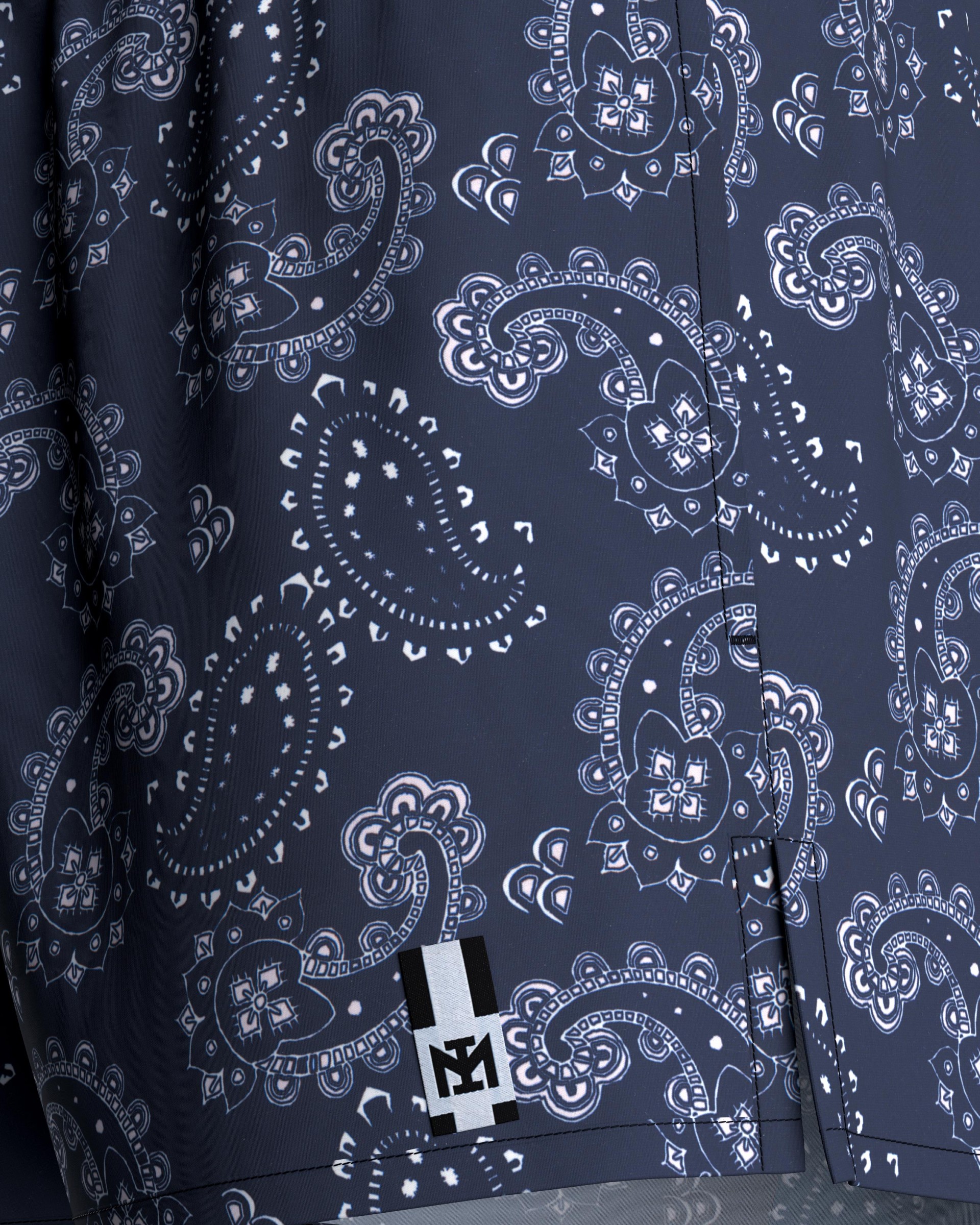 Paisley printed swim short