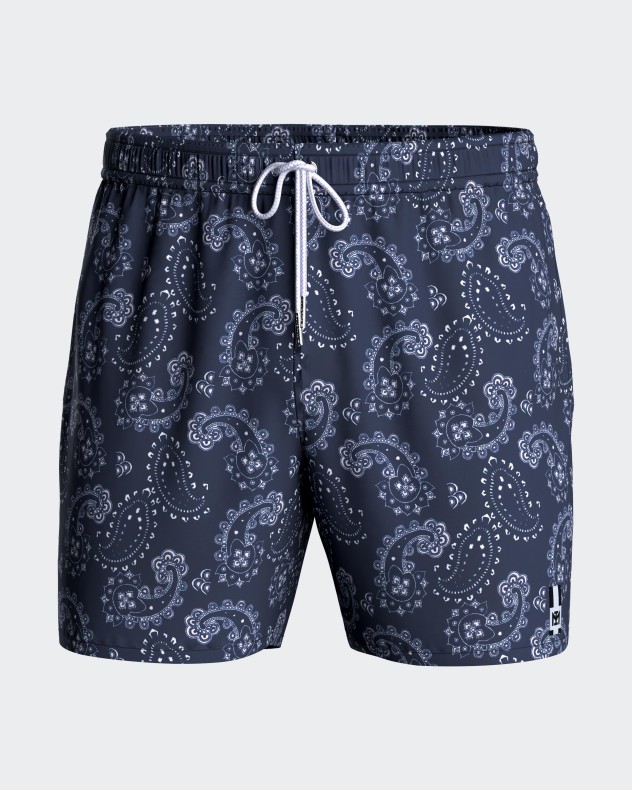 Badeshorts mit Paisley-Print