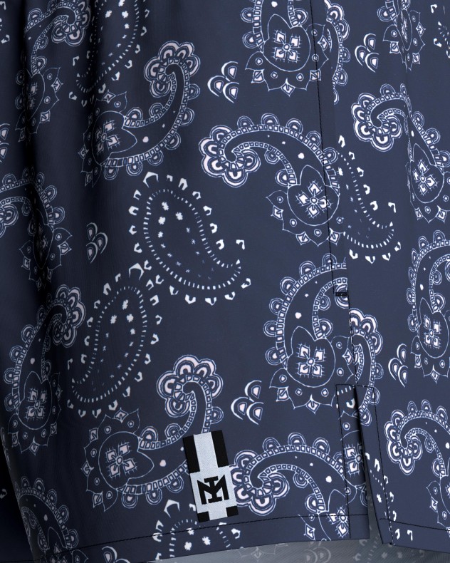 Calções de banho estampado Paisley