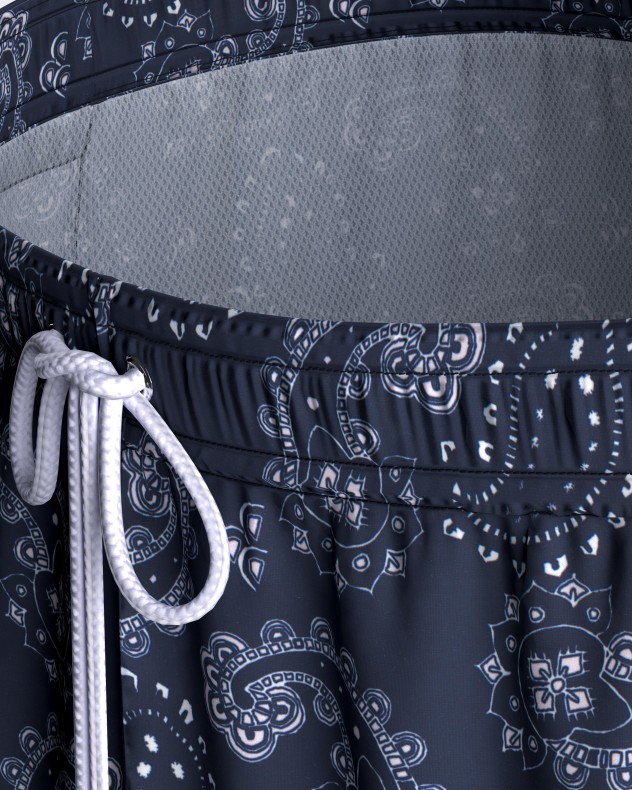 Badeshorts mit Paisley-Print