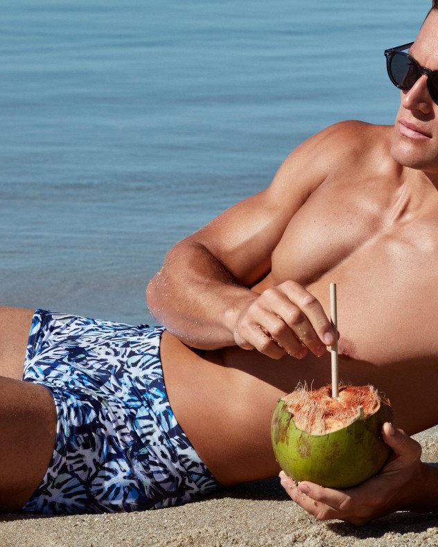Palms printed swim boxer