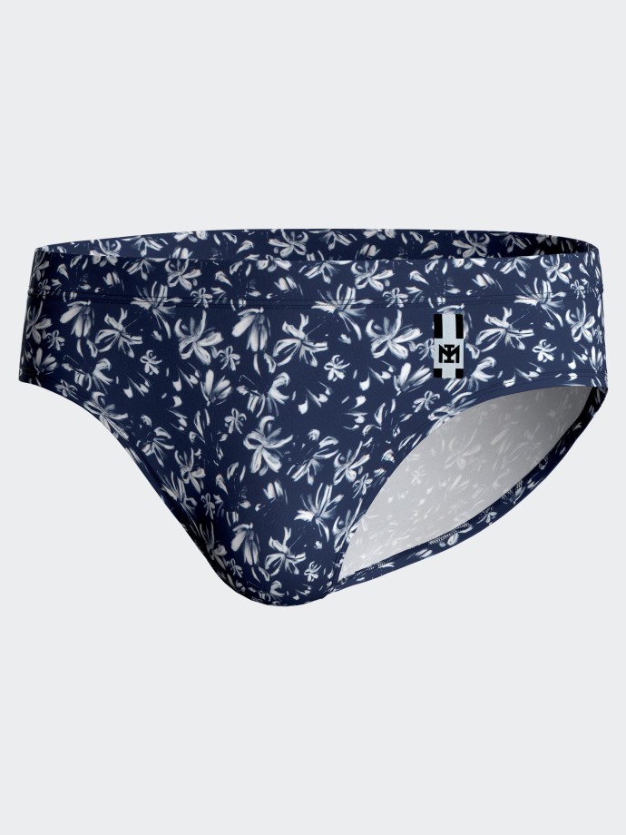 Floral printed swim brief