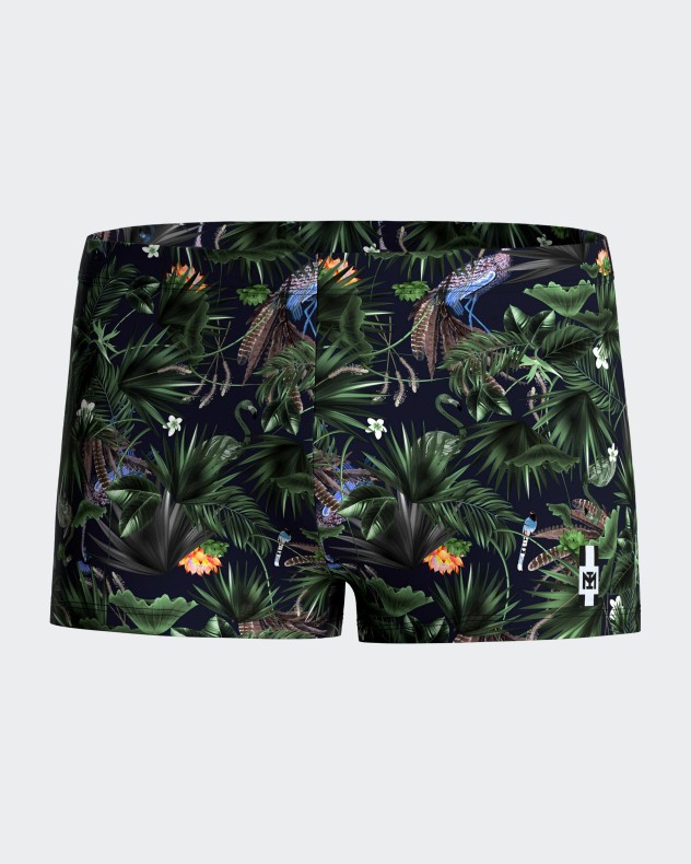 Boxer de Banho estampado tropical