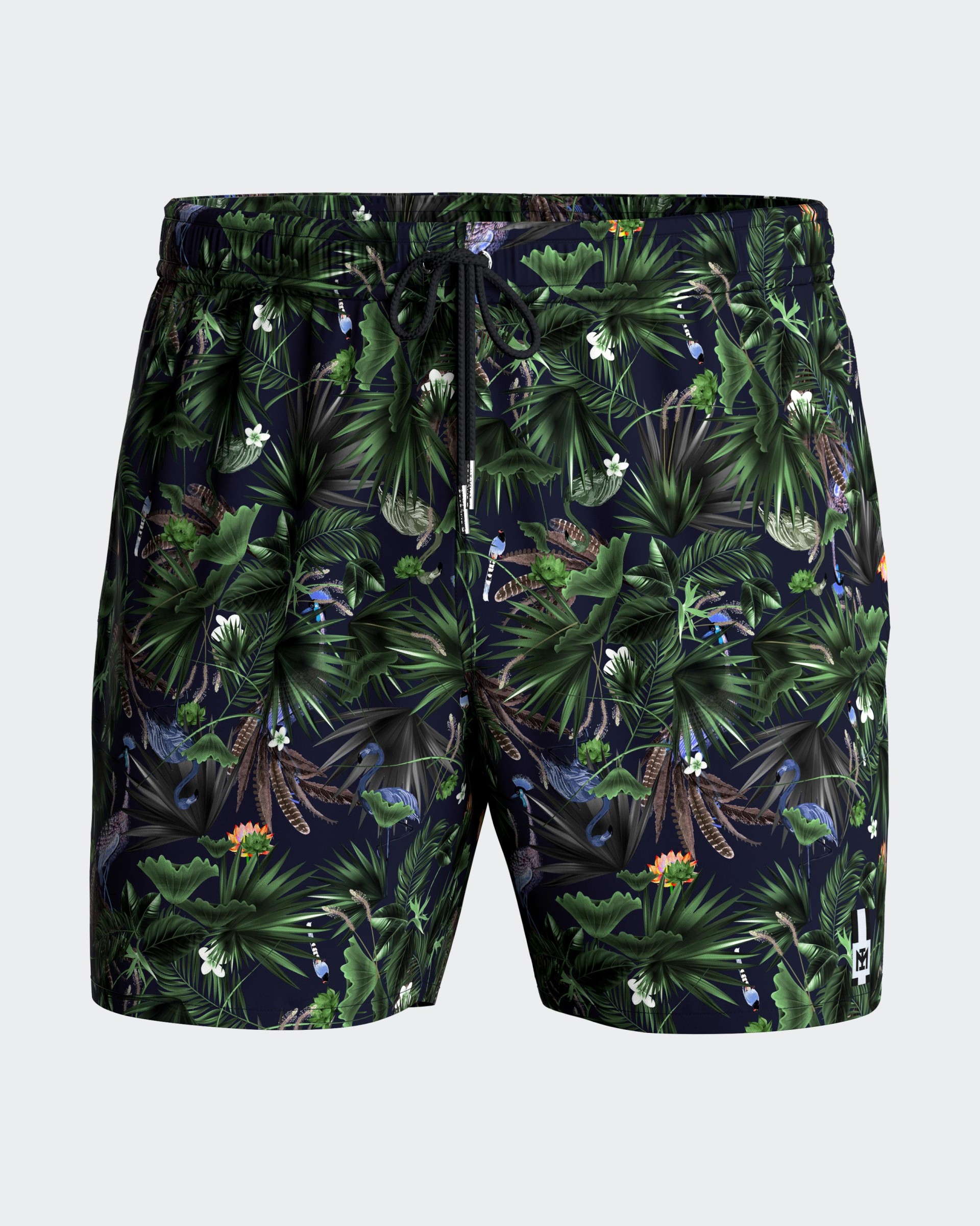 Tropical printed swim short