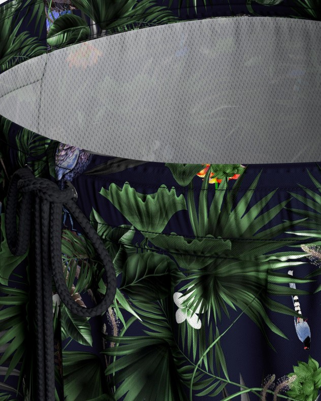 Bañador Short con estampado tropical