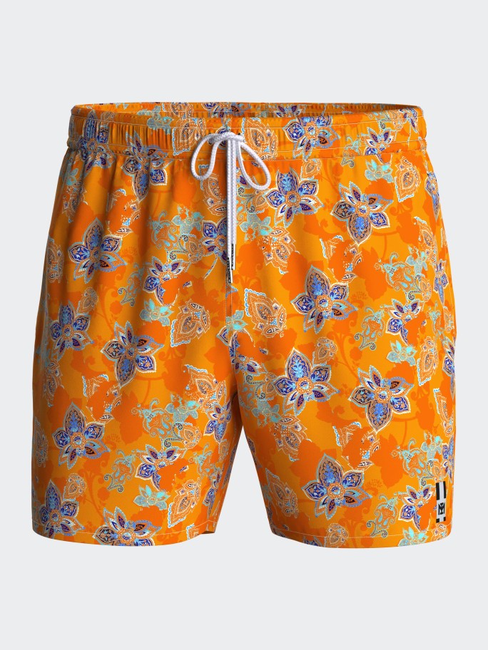 Floral printed swim short