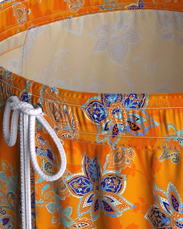 Badeshorts mit Blumenprint