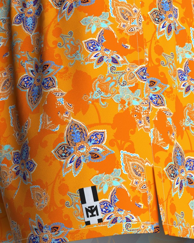 Short floral printed swim short