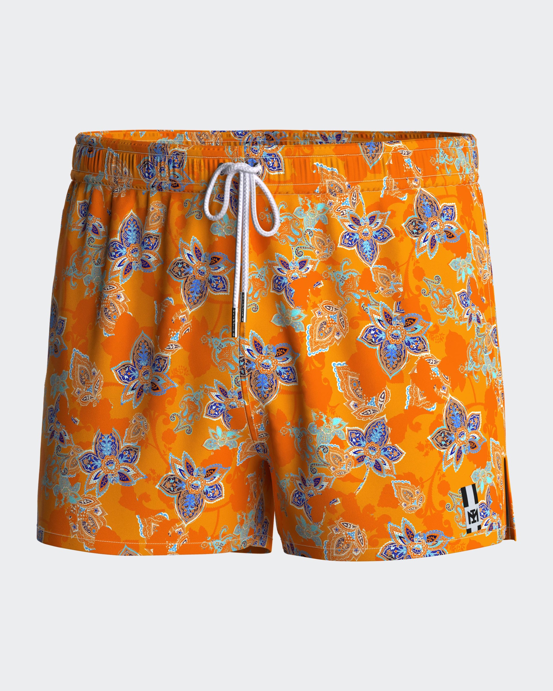 Short floral printed swim short