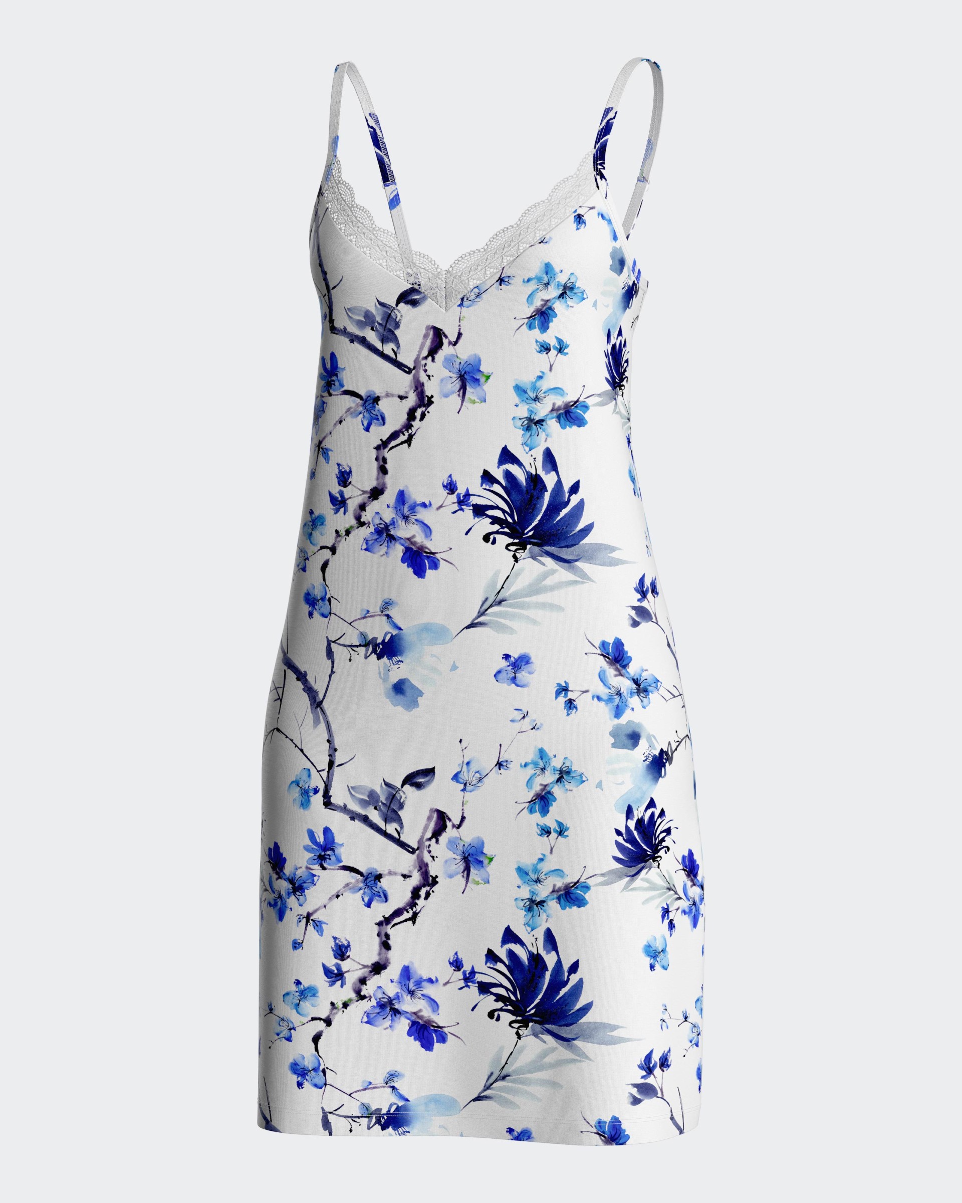 Nachthemd mit Blumendruck aus Modal