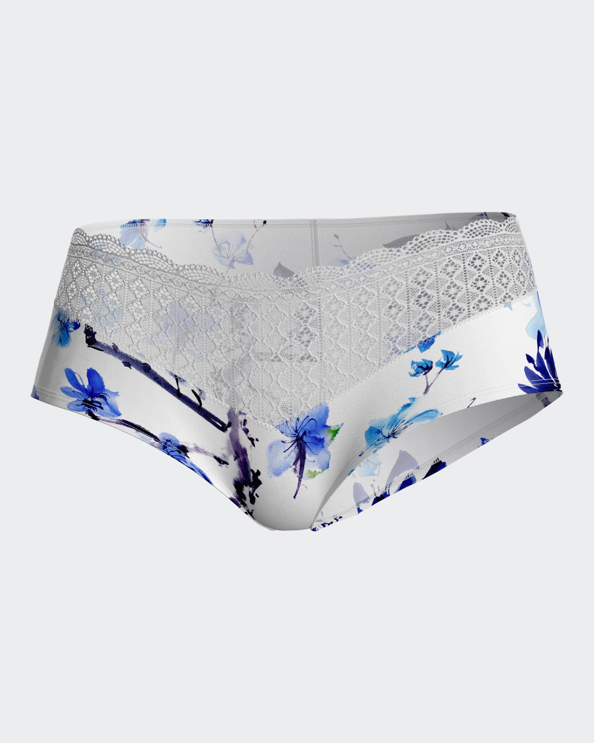 Hipster mit Blumendruck aus Modal