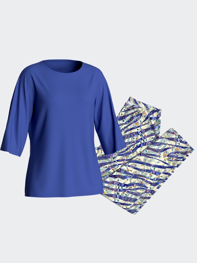 Pijama de mulher comprido em Modal Pijama de mulher comprido em Modal