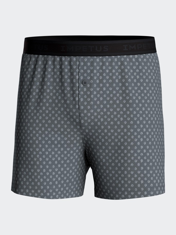Boxershort with button in Lyocell