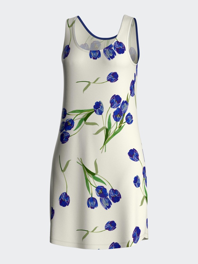 Floral nightgown in Modal