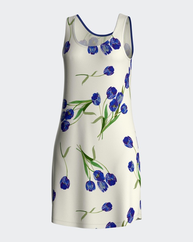 Camisa de dormir floral em Modal