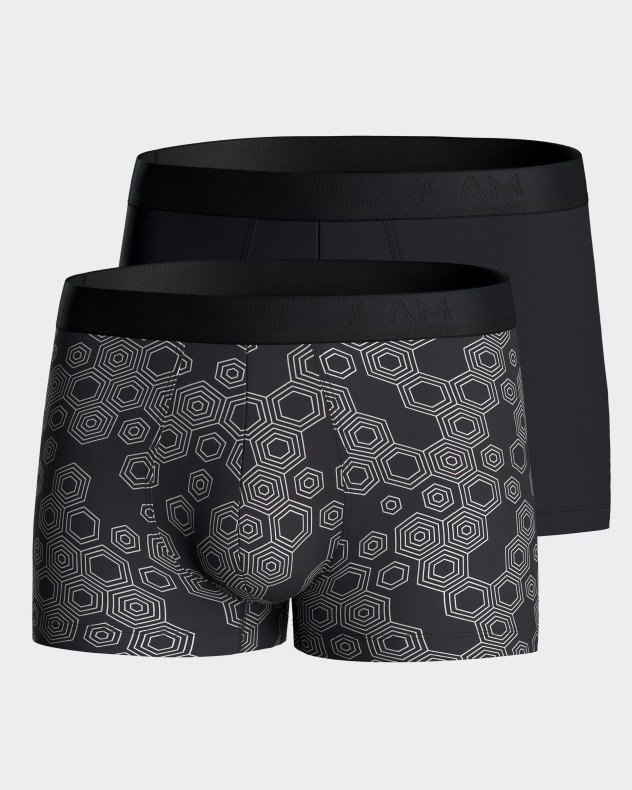 Pack 2 boxers de homem em Lyocell