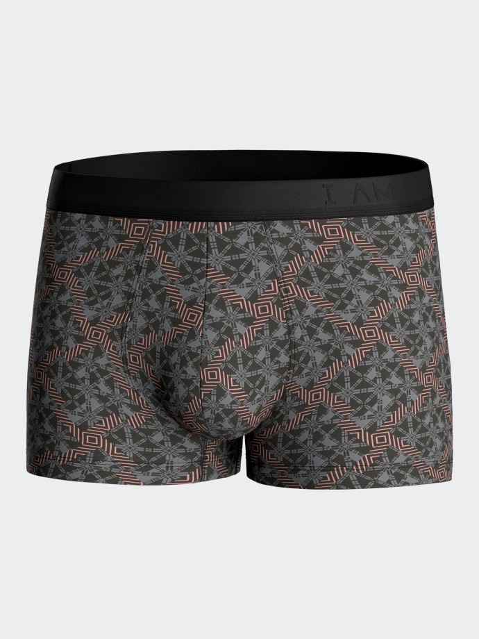 Boxer de punto de hombre estampado en Lyocell Boxer de punto de hombre estampado en Lyocell