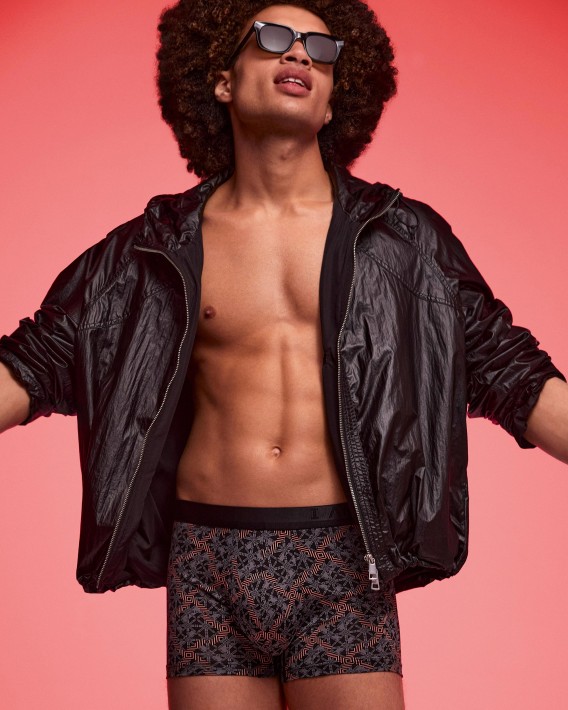 Boxer de punto de hombre estampado en Lyocell