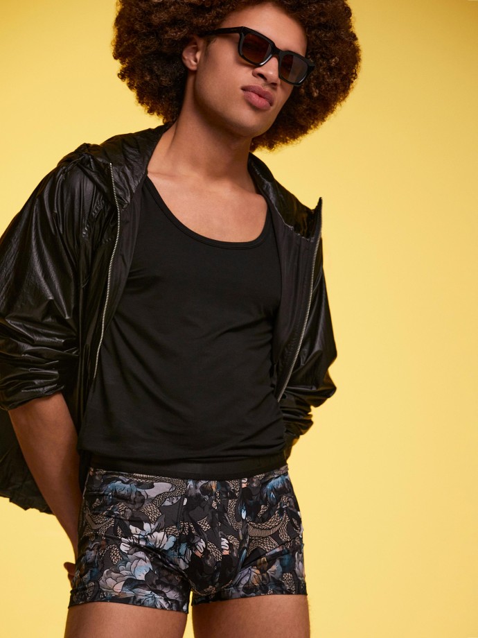 Boxer de homem estampado em Lyocell