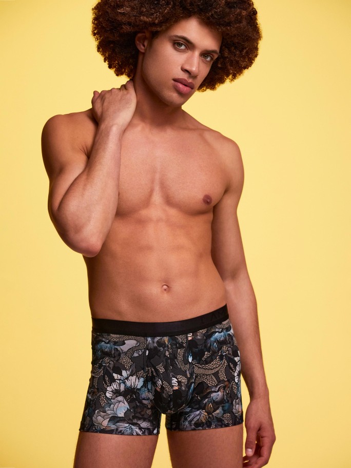 Boxer de homem estampado em Lyocell