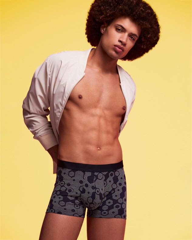 Boxer de homem estampado em Lyocell