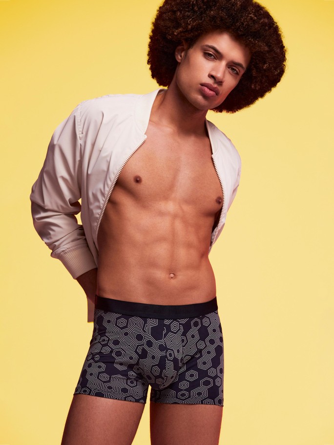 Boxer de homem estampado em Lyocell