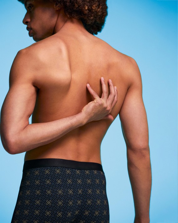 Boxer de homem estampado em Lyocell
