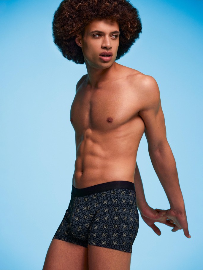 Boxer de homem estampado em Lyocell