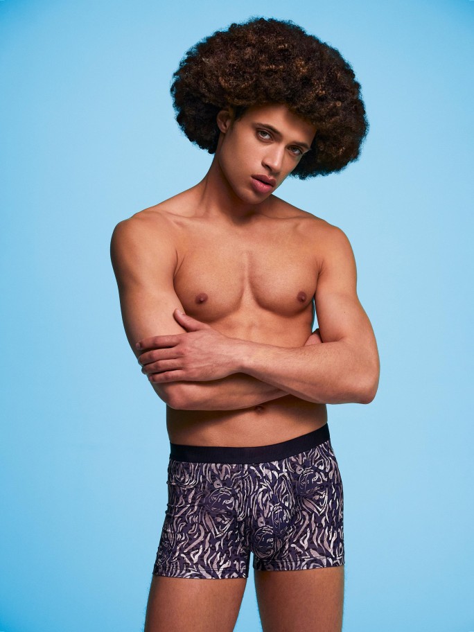 Bedruckte Boxershorts aus Lyocell
