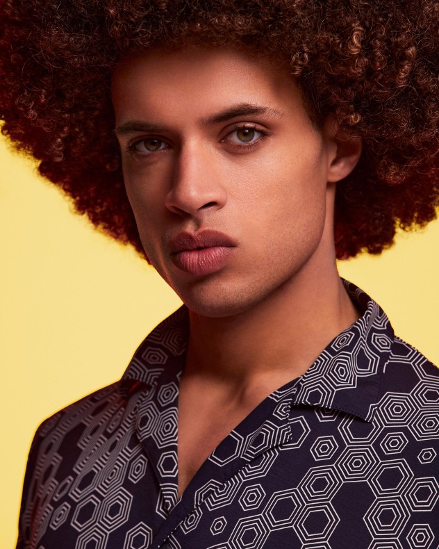 Pyjama court chemisier en Lyocell