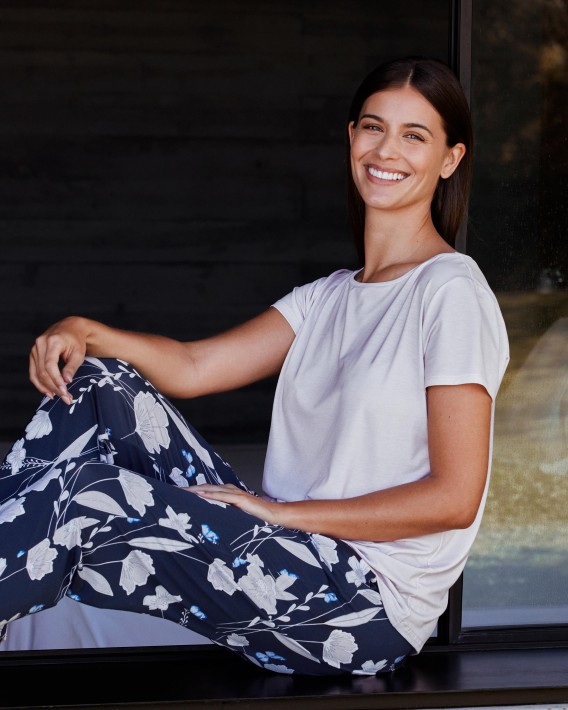 Pijama de mulher comprido em Lyocell