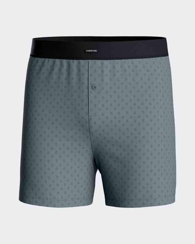 Herren-Boxershorts mit Knopfleiste aus Baumwolle
