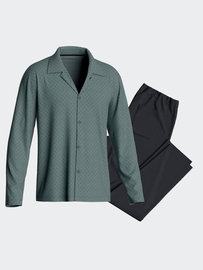 Long pyjamas with button