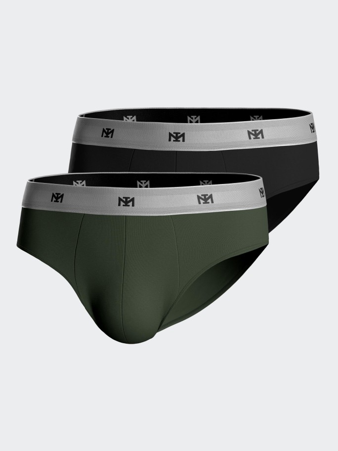 Packung mit 2 Herren-slips aus Lyocell