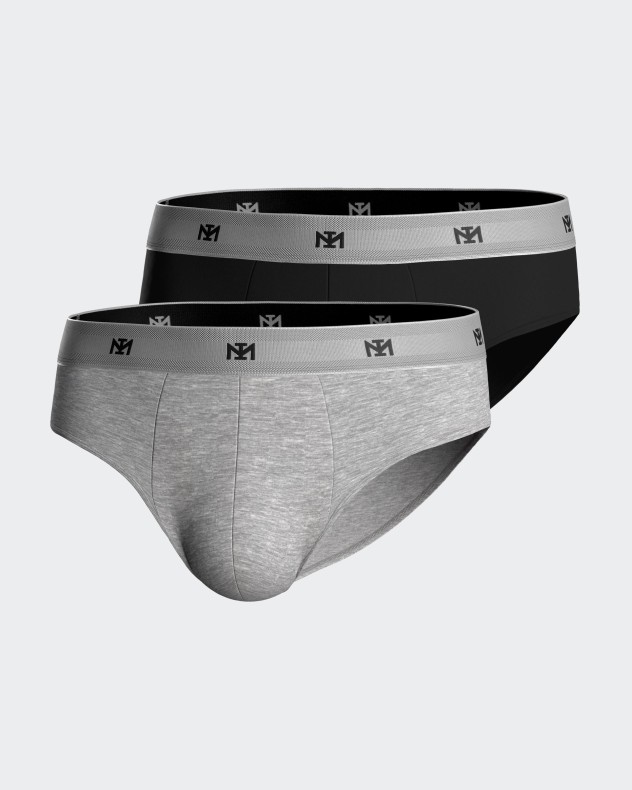 Packung mit 2 Herren-slips aus Lyocell